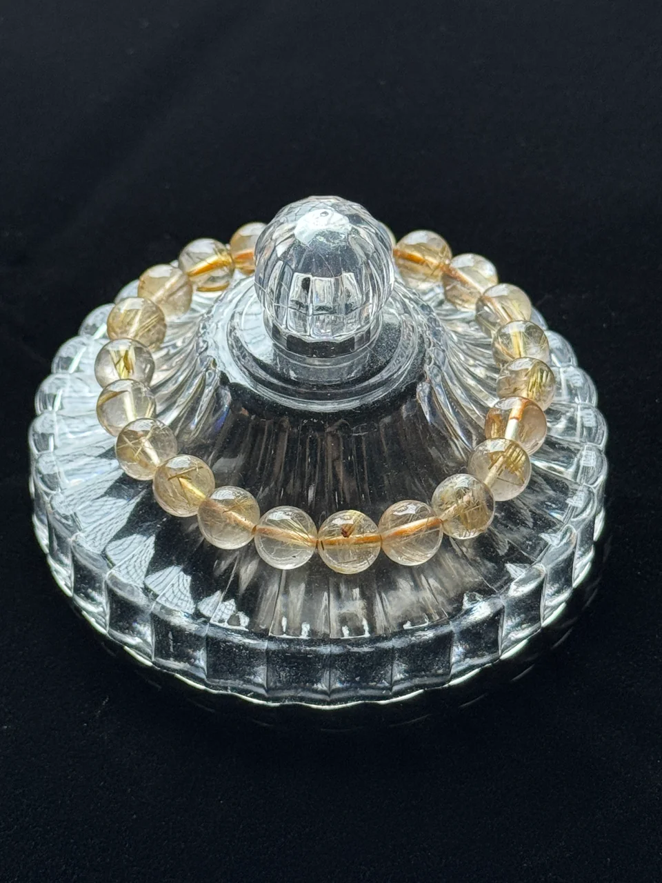 Golden Silk Glow Rutilated Quartz Bracelet