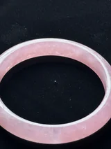 Natural Rose Quartz Round Bangle 03