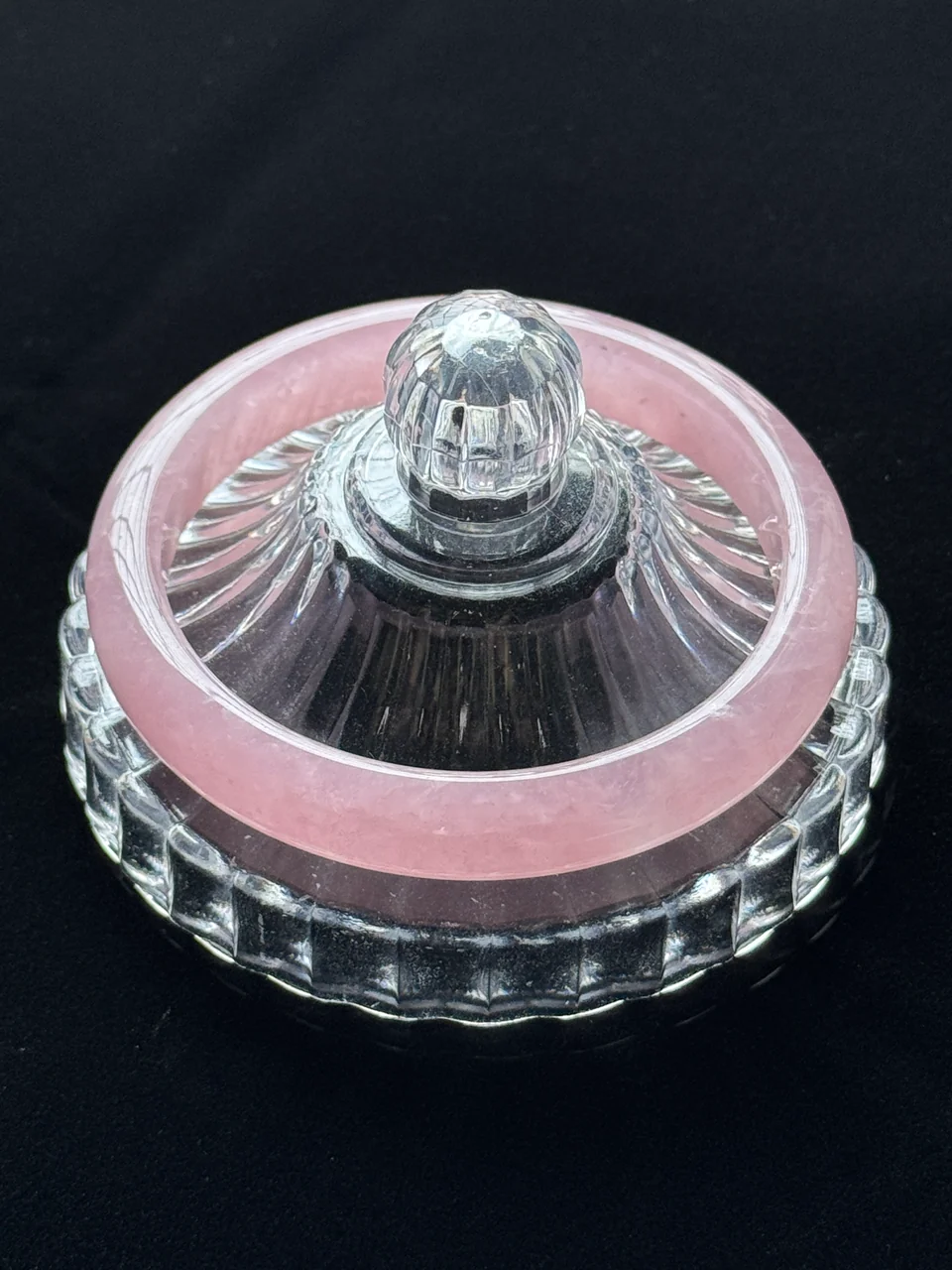 Natural Rose Quartz Round Bangle 03