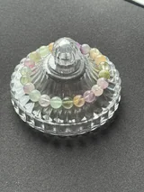 Natural Multicolor Feather Fluorite Bracelet