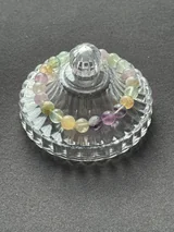 Natural Multicolor Feather Fluorite Bracelet